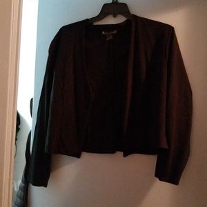 Fashion to figure black cropped jacket 2x